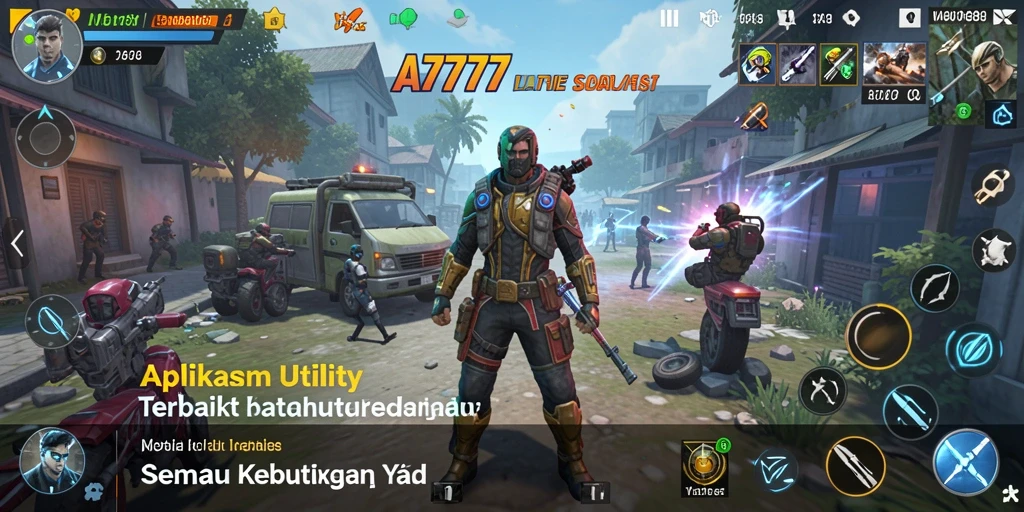 Tampilan antarmuka A7777 yang sederhana dan fungsional.
