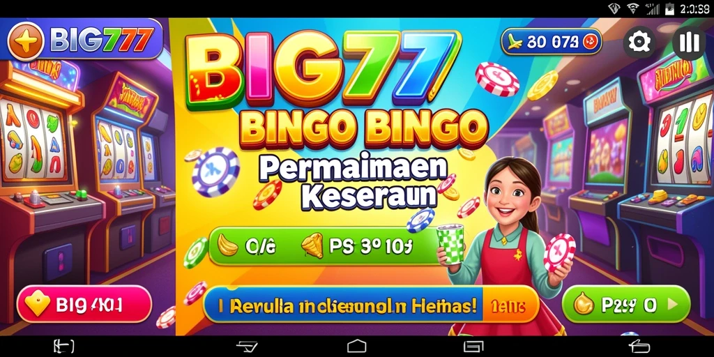 Screenshot gameplay BIG77 menampilkan momen seru saat bermain Bingo.