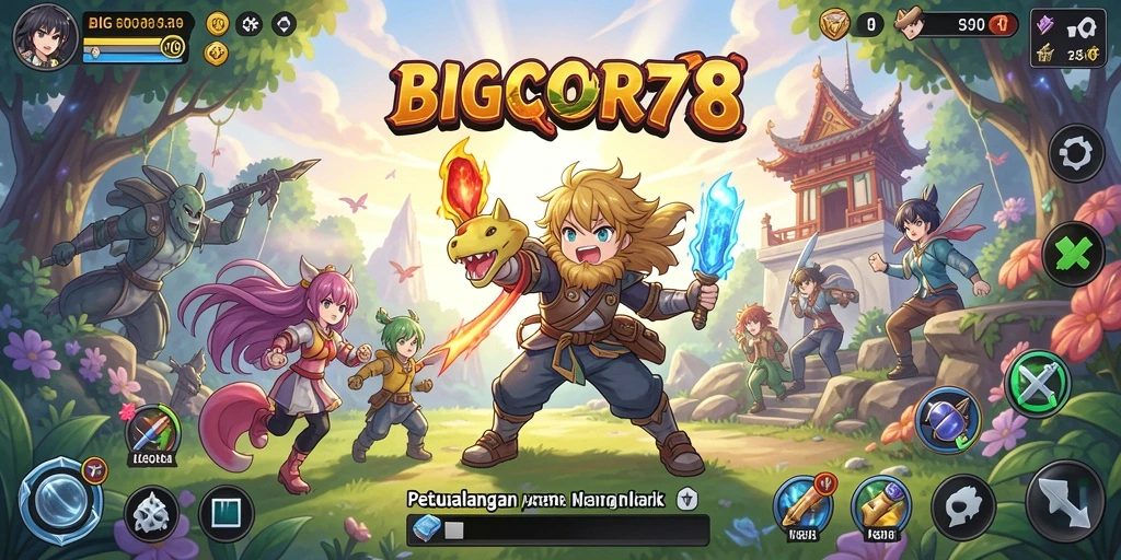 Tampilan gameplay BIGCOR78 yang menakjubkan dan penuh aksi.