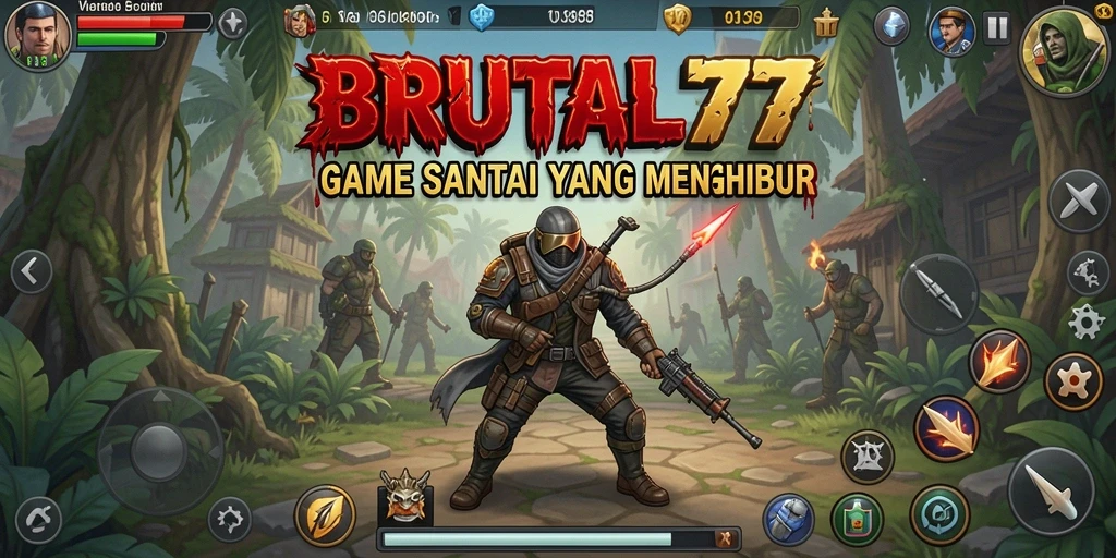 Tampilan gameplay yang seru dan menyenangkan di <strong>BRUTAL77</strong>