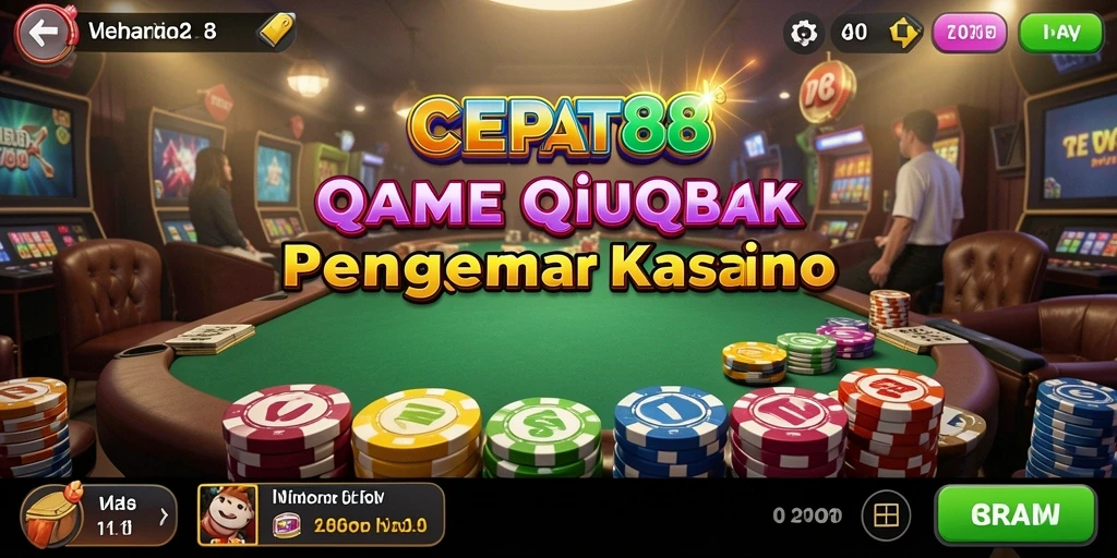 Screenshot permainan QiuQiu menunjukkan antusiasme pemain dan tampilan kartu yang menarik.