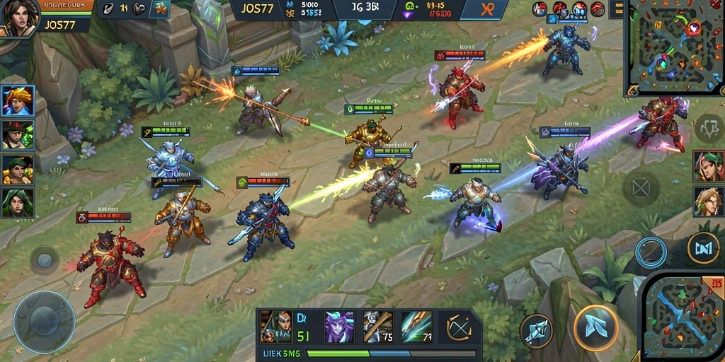 Tampilan gameplay yang menegangkan dan strategis di JOS77.