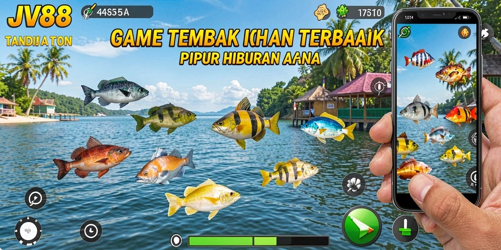 Screenshot gameplay Tembak Ikan JV88 yang seru dan menantang.
