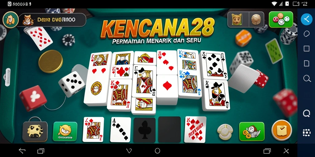 Tampilan gameplay Domino KENCANA28 yang seru dan penuh strategi.