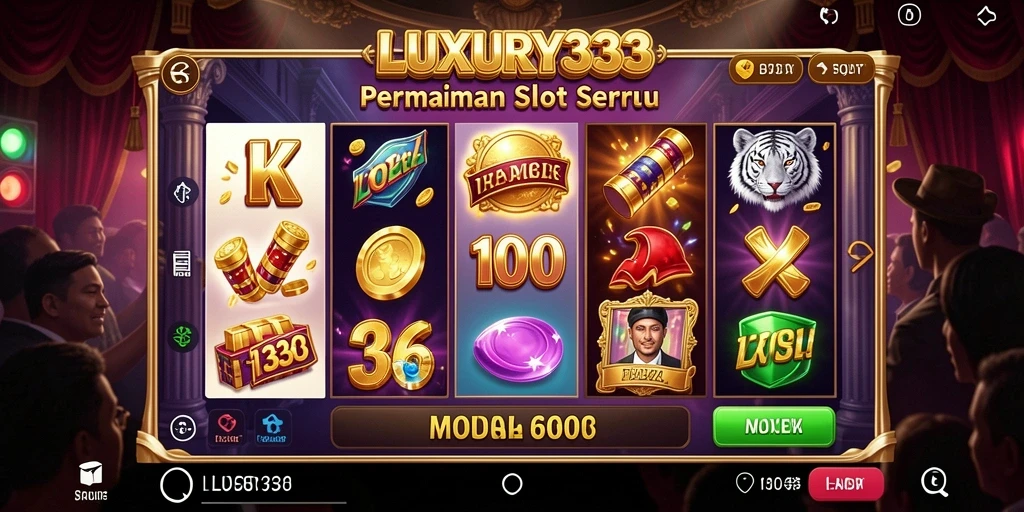 Tampilan menarik dari gameplay LUXURY333 yang penuh warna.