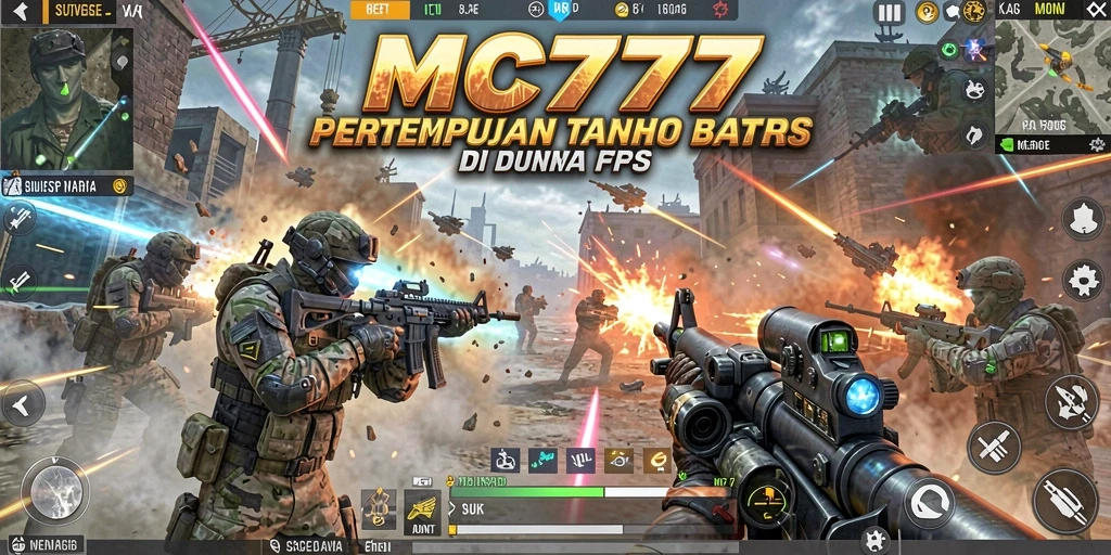 Gameplay seru di MC777 dengan pertempuran FPS yang mendebarkan.
