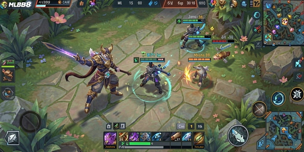 Gameplay <strong>MLBB8</strong> yang menakjubkan saat memancing di lokasi yang indah.