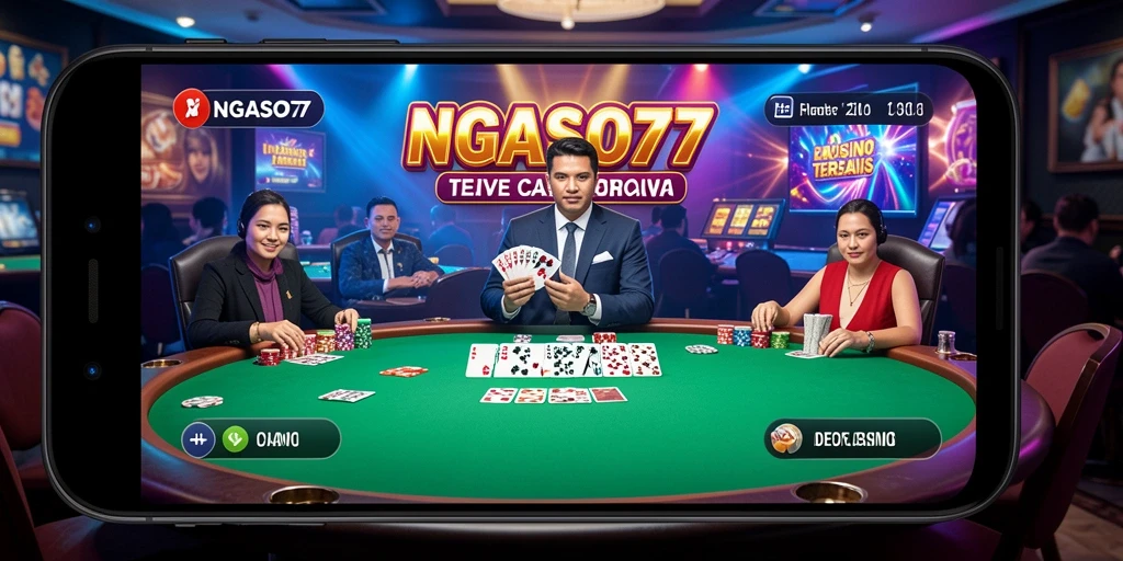 Screenshot gameplay NGASO77 menampilkan momen seru di Live Casino.
