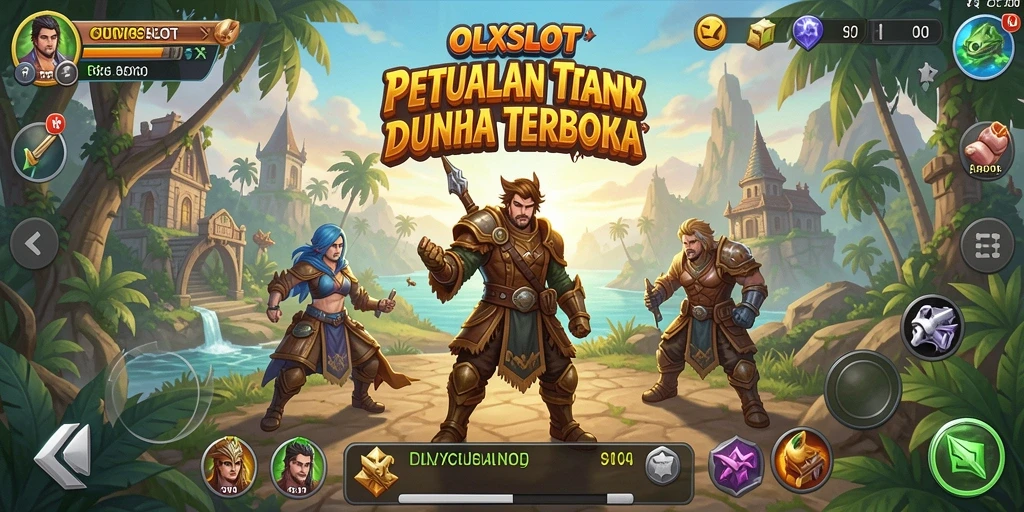 Tampilan gameplay Open World yang menakjubkan dan interaktif dalam OLXSLOT.