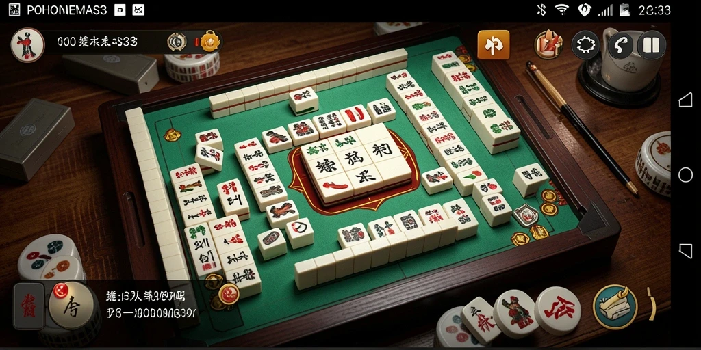 Tangkapan layar tampilan gameplay Mahjong yang menarik di POHONEMAS33.
