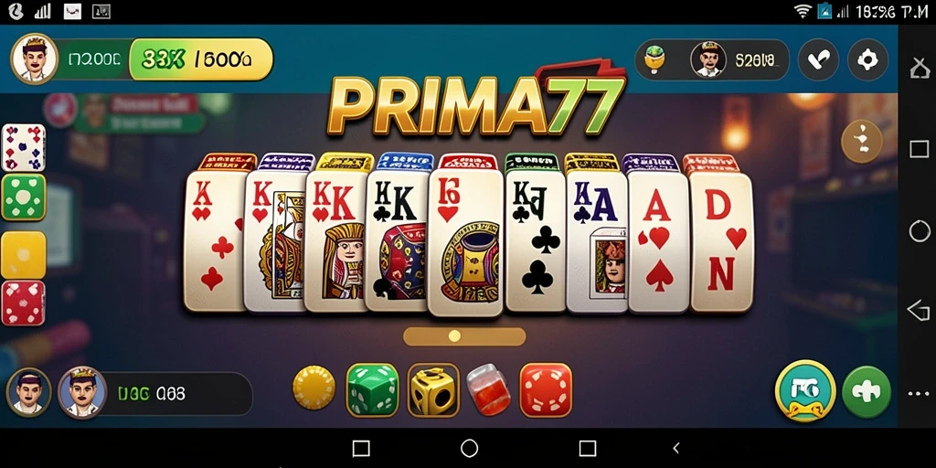 Tampilan gameplay menarik dari permainan Domino PRIMA77.
