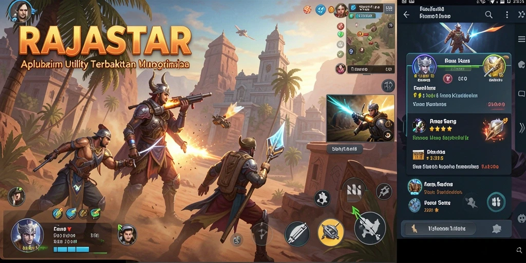 Screenshot utama RAJASTAR menunjukkan antarmuka aplikasi yang mudah digunakan.