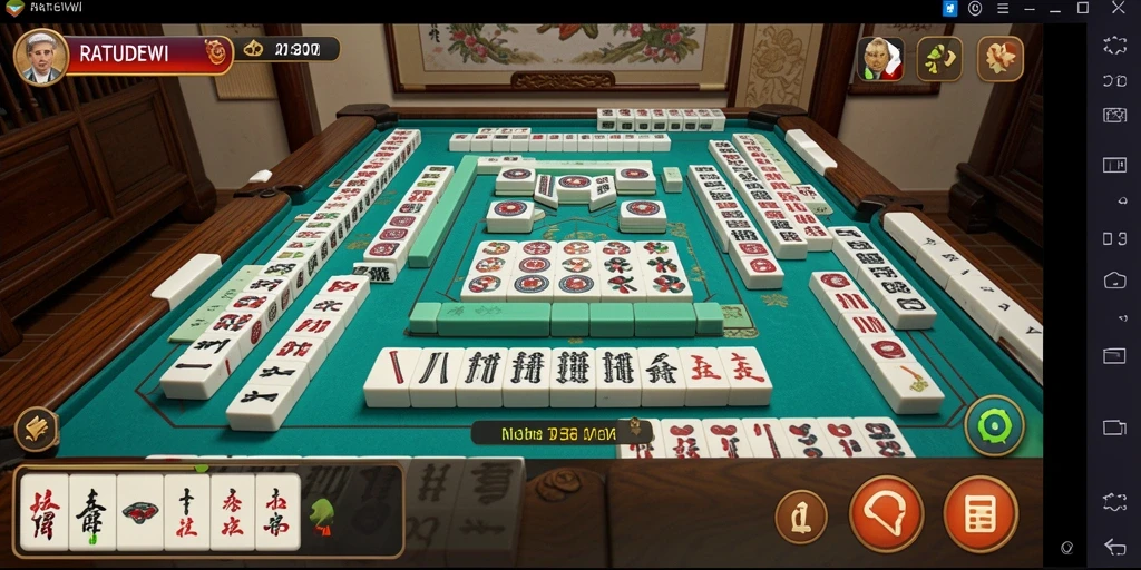 Tampilan gameplay menawan dari permainan Mahjong RATUDEWI.