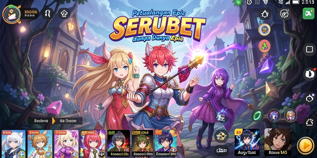 Tampilan gameplay SERUBET yang menakjubkan dan penuh aksi.
