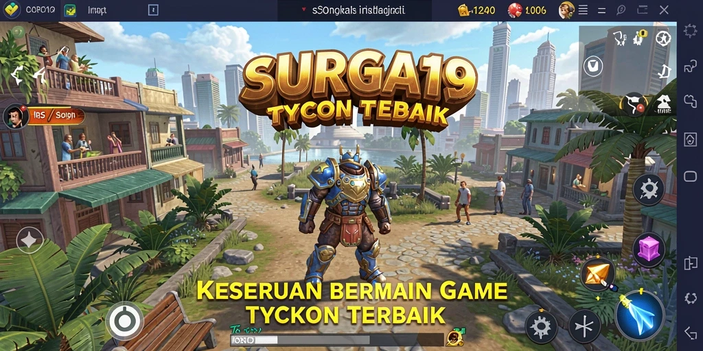 Tampilan gameplay SURGA19 yang menarik dan penuh strategi Tycoon.