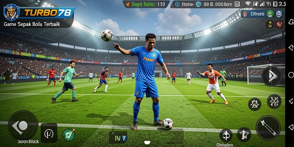 Gameplay menarik <strong>TURBO78</strong> dengan aksi sepak bola seru.